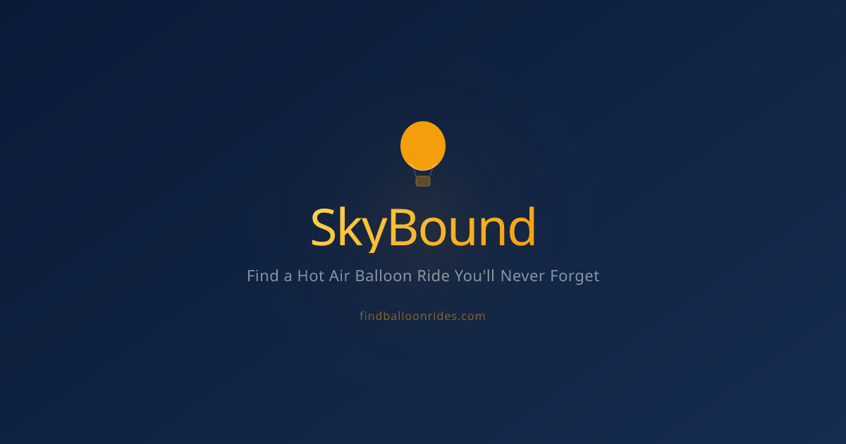 SkyBound — Find Hot Air Balloon Rides Near You